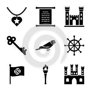 Fairy Tale Solid Icons List photo
