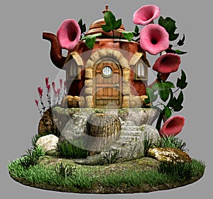 Fairy tea pot house