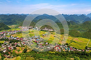 The Fairy Twin Mountains in the town of Tam Son town in Quan Ba District, Ha Giang Province, Northern Vietnam
