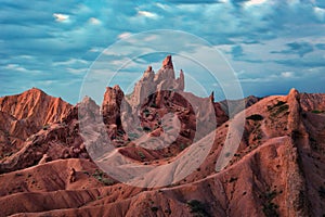 Fairytale Canyon Skazka in Kyrgyzstan, taken in August 2018 photo