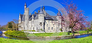 Fairytale castle. Belgium, Marnix photo