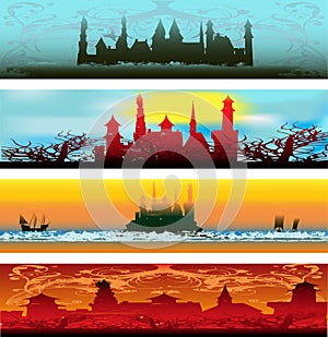 Fairytale Castle Web Banners