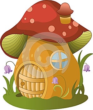 fairytale house. illustration of fairytale house