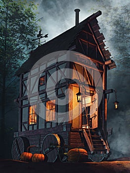 Fairytale house on wheels