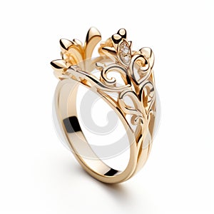 Fairytale-inspired Flower Designs Gold Ring By Adam Van Oosterom