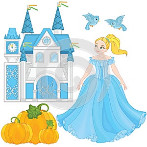 Fairytale magic fairy fantasy cartoon Collection Cinderella