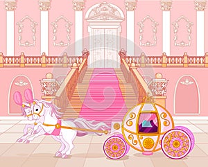 Fairytale pink carriage