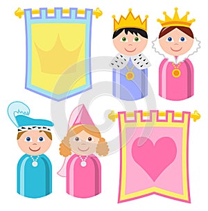 Fairytale Royal Family Banners/eps