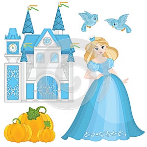 Fairytale Set Cute Princess Cinderella