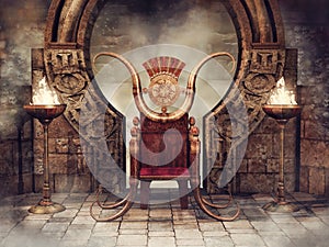 Fairytale throne and burners