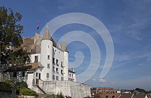 Fairytale white castle in Nyon 1