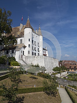 Fairytale white castle in Nyon 2