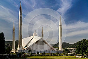 Faisal Mosque in Islamabad capital of Pakistan