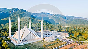 The Faisal Mosque is the largest mosque in Pakistan, located in the national capital city of Islamabad. photo