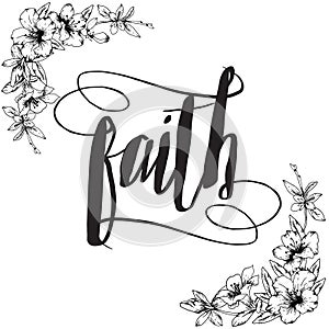 Faith Calligraphy Typography