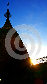 Faith on Golden rock pagoda