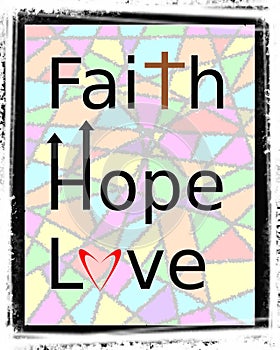 Faith, hope and love are the bedrock of christianity