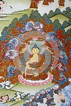 Faith, spirituality and religion. Tibetan Thangka