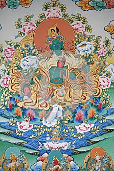 Faith, spirituality and religion. Tibetan Thangka photo