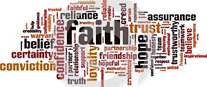 Faith word cloud