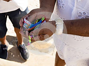 Faithful celebrate the first Friday of the year 2019 at Igreja do Senhor do Bonfim. Salvador, Bahia, Brazil