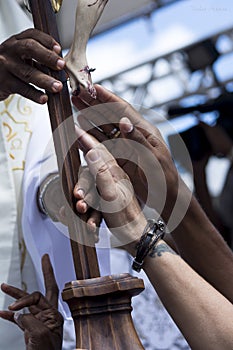 Faithful gather at Senhor do Bonfim Church in Salvador, Bahia to pray for a new and better year