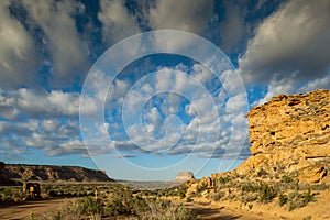 Fajada Butte in Chaco Culture National Historical Park, NM, USA photo