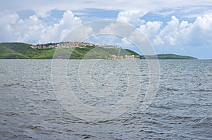 Fajardo Bay and Coastal Hills in Puerto Rico