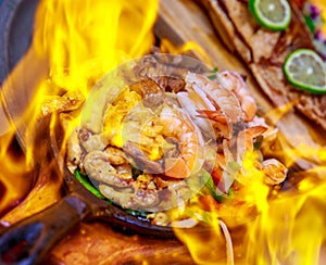 Fajita in Flame