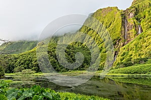 FajÃ£ Grande on the island of Flores in the Azores, Portugal