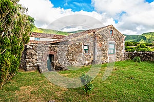 FajÃ£ Grande on the island of Flores in the Azores, Portugal