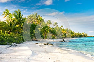 Fakarava beach, French Polynesia photo