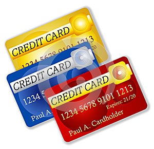 Fake Credit Cards Illustration