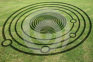 Fake Crop Circle in the Meadow