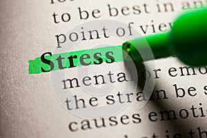 definition of the word stress