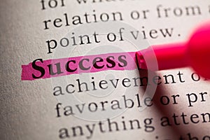 Definition of the word Success