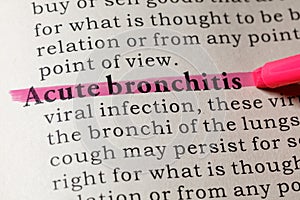 Definition of Acute bronchitis