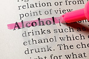 Definition of alcohol