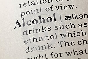 Definition of alcohol