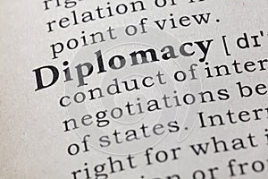 Definition of diplomacy photo