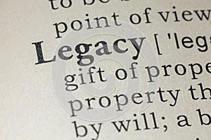 Definition of legacy