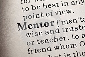 Definition of the word mentor photo