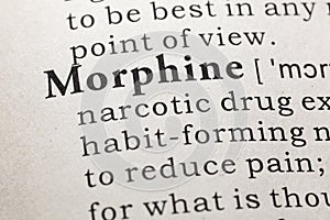 Definition of morphine