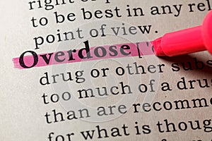 Definition of overdose photo