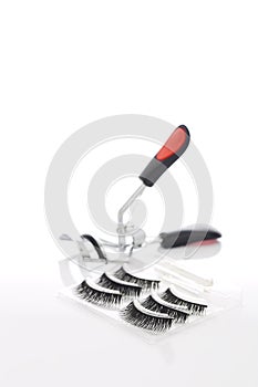 Fake false eyelash with curler