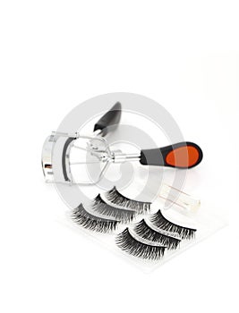 Fake false eyelash with curler