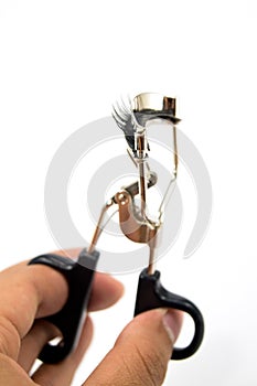 Fake false eyelash with curler