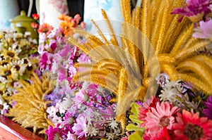 Fake flower in the vase