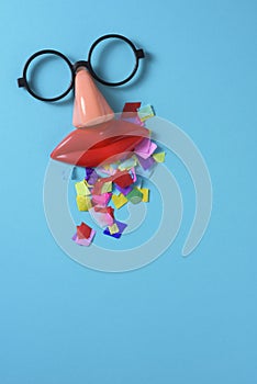 Fake glasses, nose and mouth