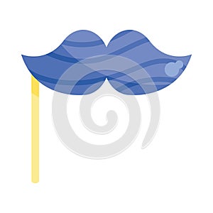 fake mustach illustration